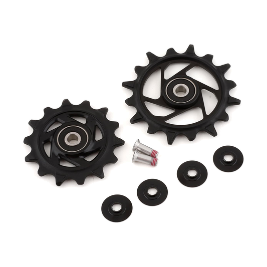 Schaltwerkröllchen für SRAM XX T-TYPE EAGLE AXS / FORCE XPLR E1, 12-fach — 11.7518.104.007 — Produktfoto vor weißem Hintergrund