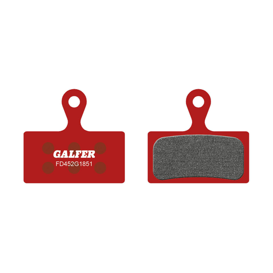 Plaquettes Semi-Métalliques GALFER ADVANCED Shimano XTR / XT / SLX / Alfine — vue principale