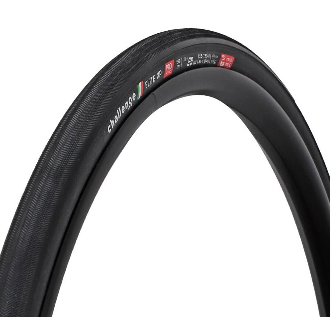 Reifen CHALLENGE OPEN ELITE XP 700x25c für Schlauch Schwarz