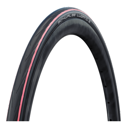 Pneu SCHWALBE LUGANO II 700c K-Guard  TubeType Rouge