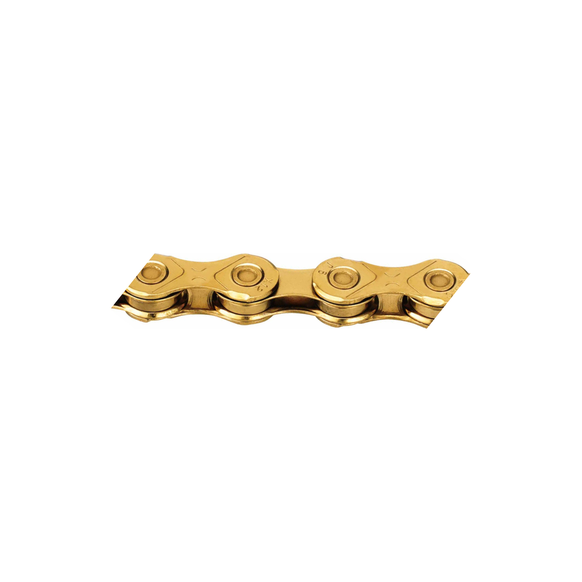 KMC X12 12-fach-Kette Ti-N Gold — Produktfoto auf weißem Hintergrund