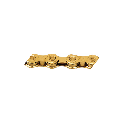 KMC X12 12-fach-Kette Ti-N Gold — Produktfoto auf weißem Hintergrund