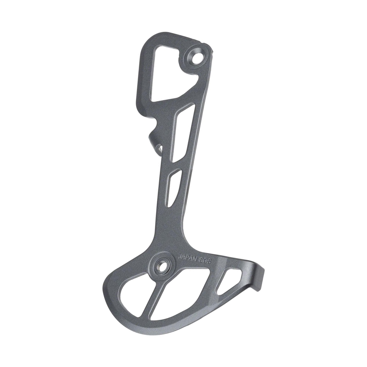 Langes inneres Schaltkäfigblech für SHIMANO SLX RD-7100-SGS Schaltwerk — Teil vor weißem Hintergrund