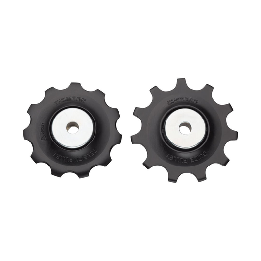 Galets de Dérailleur Arrière 11V SHIMANO SLX M7000 / METREA U5000 #Y5RS98010 Noir — pièce sur fond blanc
