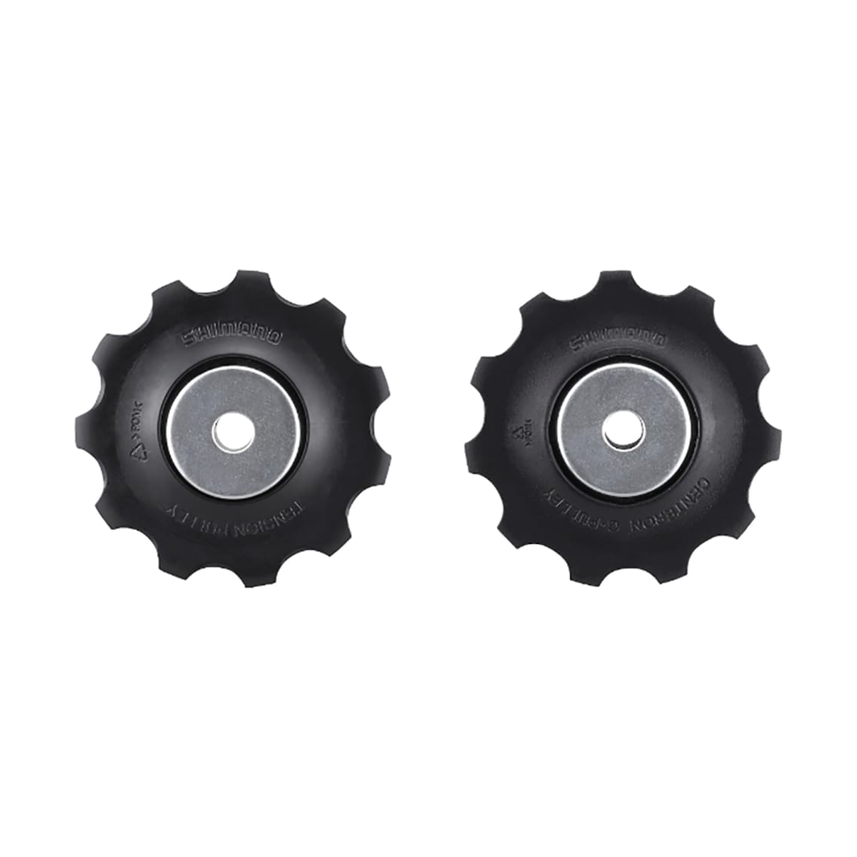 10-fach-Schaltröllchen für SHIMANO DEORE T6000, Schwarz — Teil vor weißem Hintergrund