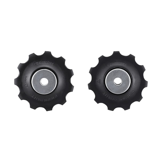 Galets de Dérailleur Arrière 10V SHIMANO DEORE T6000 Noir — pièce sur fond blanc
