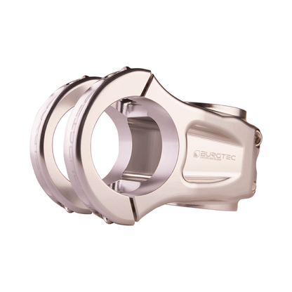 Vorbau BURGTEC ENDURO MK3 Silber — Hauptansicht auf weißem Hintergrund