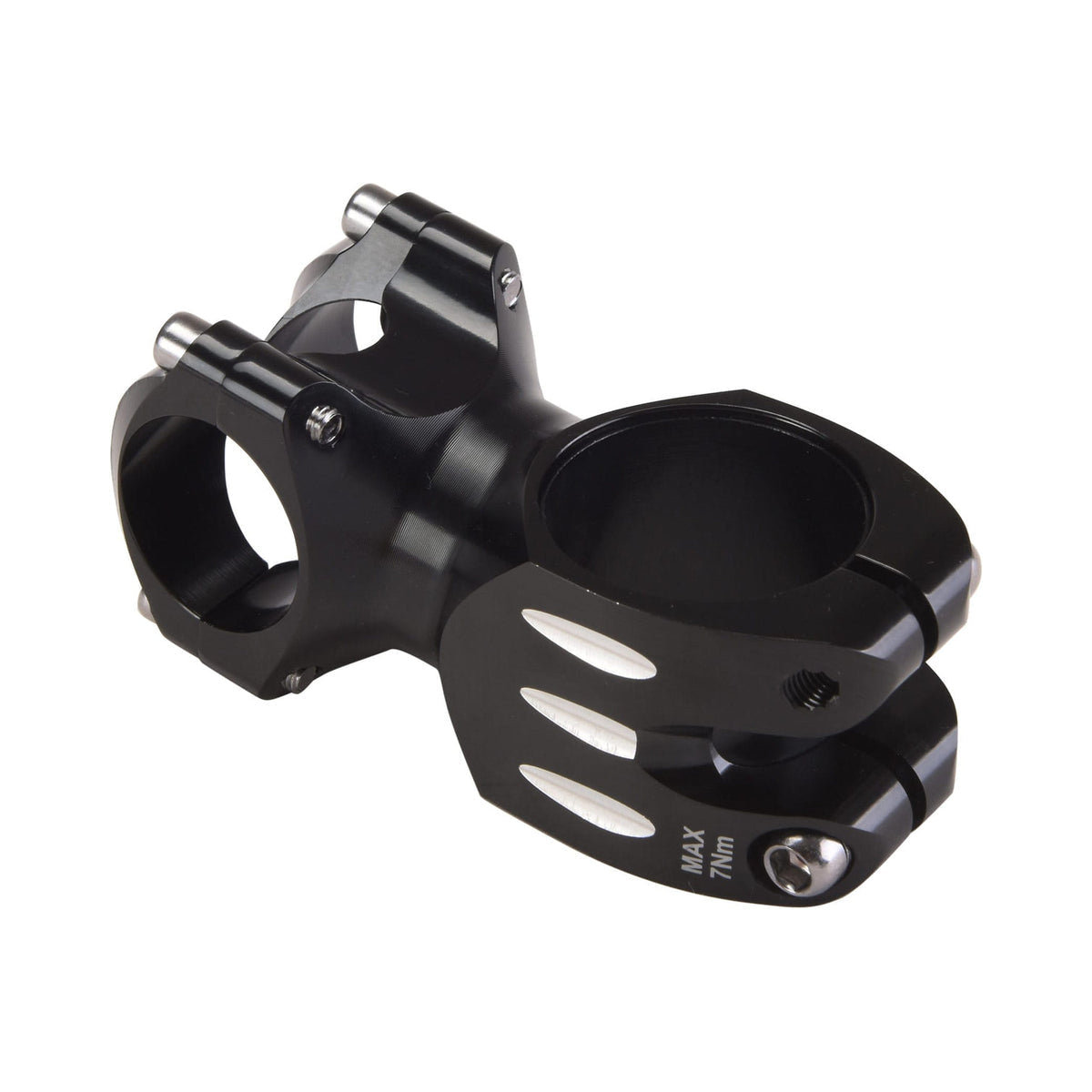 Vorbau REVERSE COMPONENTS S-TRAIL CANNONDALE 8° Schwarz — Hauptansicht auf weißem Hintergrund