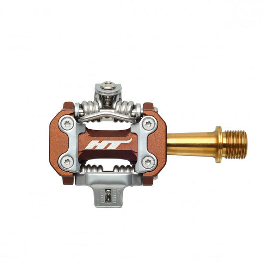 Pédales HT COMPONENTS M2 Titane Bronze