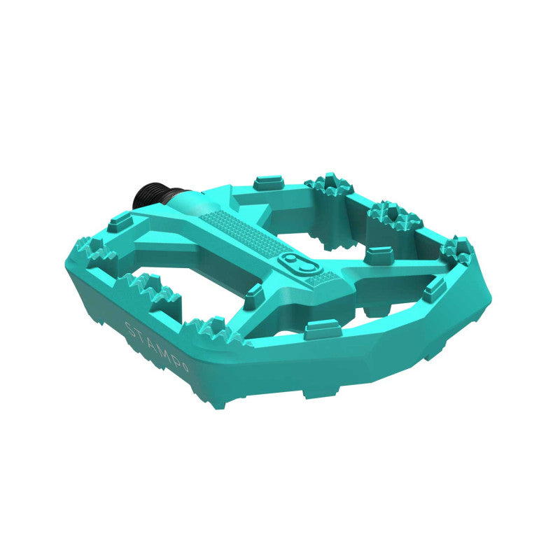 Pedale flach CRANKBROTHERS STAMP 0 Large Türkis