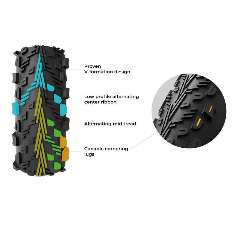 Pneu VITTORIA PEYOTE XC TRAIL 29x2.40 Graphene 4C Tubeless Ready Souple Noir