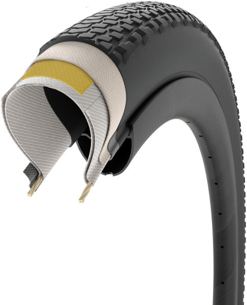 Pneu PIRELLI CINTURATO GRAVEL H High Performance Prowall 700c Tubeless Ready Noir