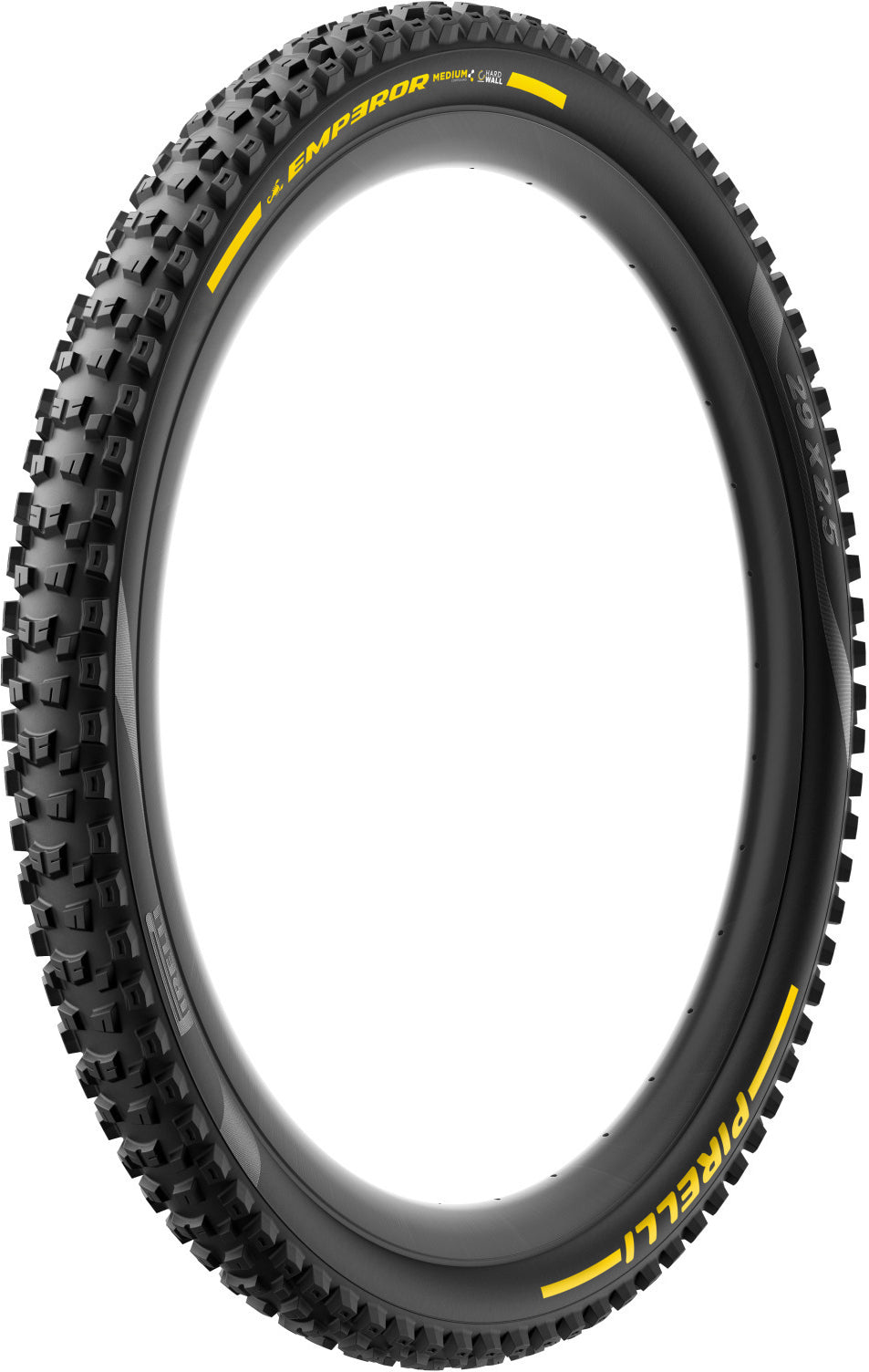 Pneu PIRELLI SCORPION EMPEROR 29x2.50 Supersoft DH+Wall Tubeless Ready Souple Noir/Jaune Team Edition