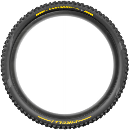 Pneu PIRELLI SCORPION EMPEROR 29x2.50 Supersoft DH+Wall Tubeless Ready Souple Noir/Jaune Team Edition