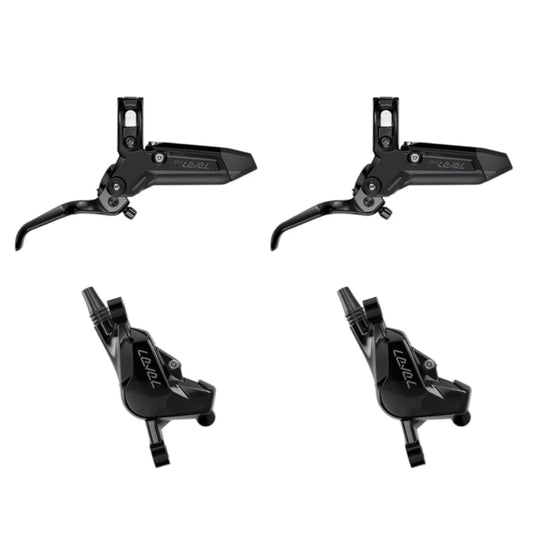 Paire de Freins SRAM LEVEL SILVER STEALTH 2 pistons Noir