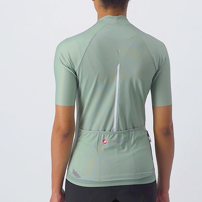 Maillot CASTELLI ENDURANCE W Femme Manches Courtes Vert