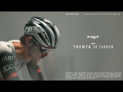 Rennradhelm MET TRENTA 3K CARBON MIPS Weiß