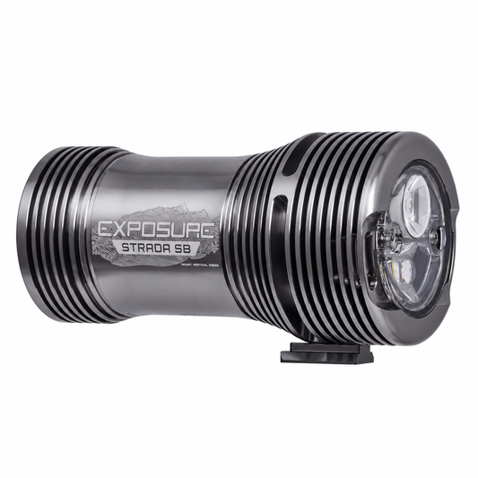 Éclairage Avant EXPOSURE LIGHTS STRADA MK13 SB AKTIV Gun Metal Black — vue produit sur fond blanc