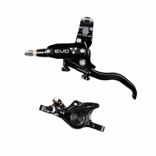 Frein HOPE TECH 4 EVO X2 PM Noir/Noir — levier et étrier sur fond blanc