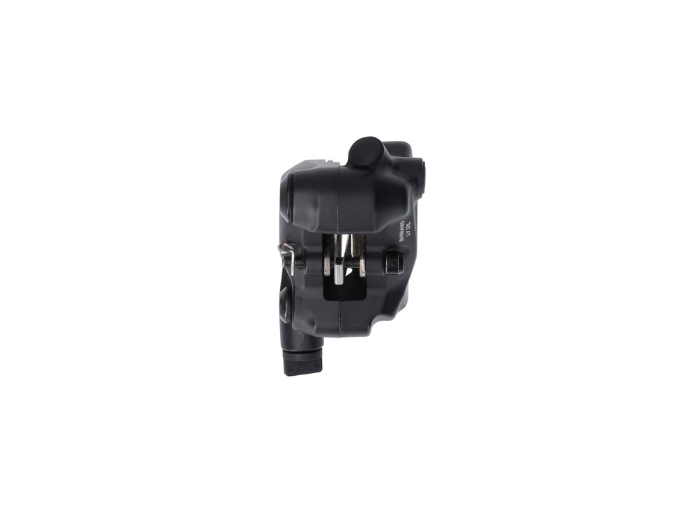 Étrier SHIMANO BR-MT805 Flat Mount sans ailettes — détail des plaquettes