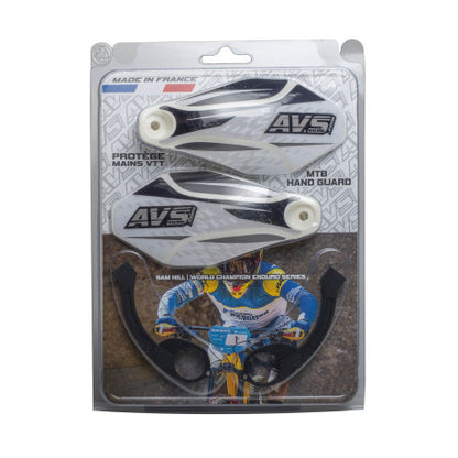 Protège Mains AVS KIT DECO Patte Alu Blanc/Noir