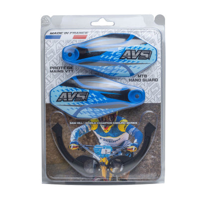 Handschutz AVS KIT DECO Alu-Lasche Dunkelblau/Schwarz