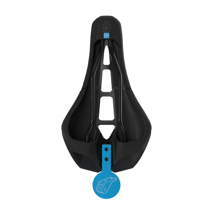 Sattel PRO STEALTH 3D PERFORMANCE 142mm Edelstahlschienen Schwarz