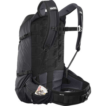 Rucksack mit Rückenprotektor EVOC TRAIL PRO BLACKLINE 26 L Schwarz