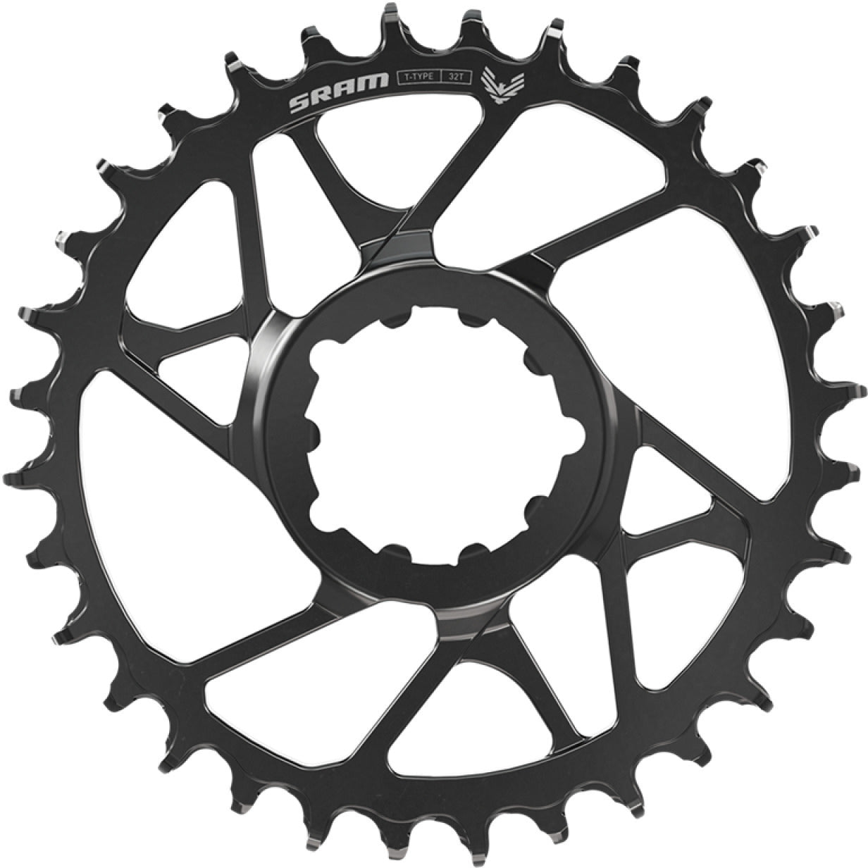 Plateau Mono SRAM S1000 T-TYPE EAGLE BOOST 12V Aluminium Direct Mount Offset 3mm  Noir