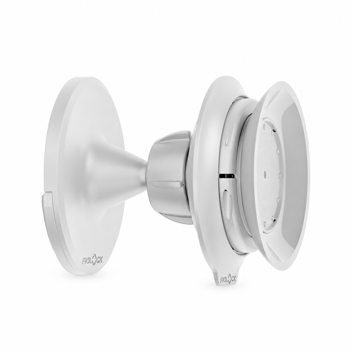 Support Mural FIDLOCK VACUUM Blanc — vue du produit sur fond blanc