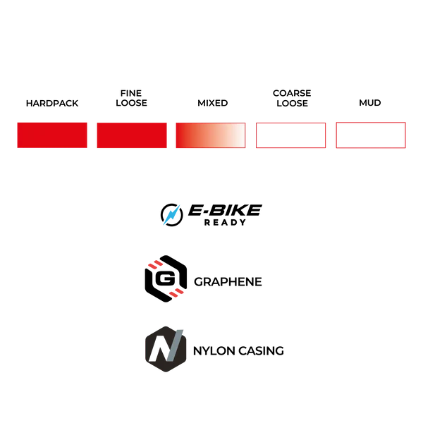 Pneu VITTORIA SYERRA TRAIL 29x2.60 4C Graphene 2.0 Tubeless Ready Souple Noir