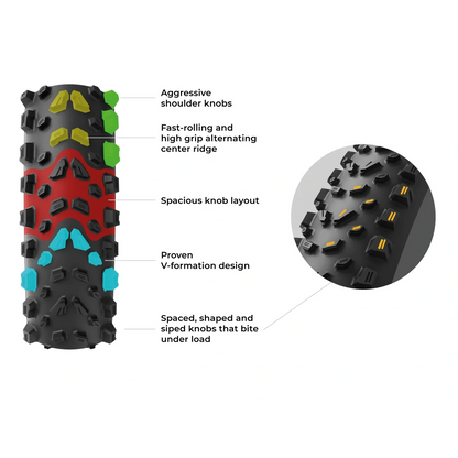 Reifen VITTORIA SYERRA TRAIL 29x2.40 4C Graphene 2.0 Tubeless Ready Faltbar Schwarz
