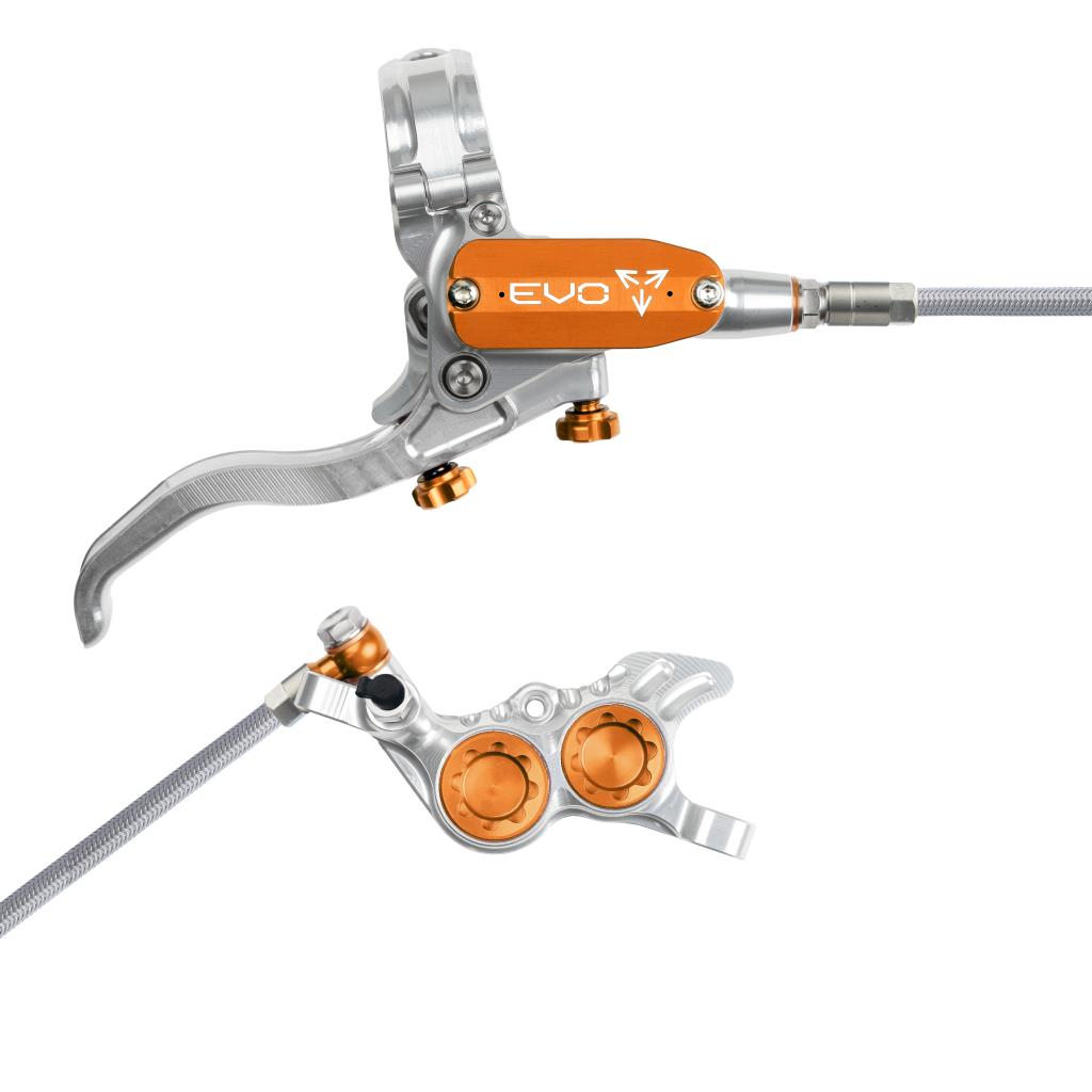 Bremse Hinten HOPE TECH 4 EVO GR4 Aviation Silber/Orange