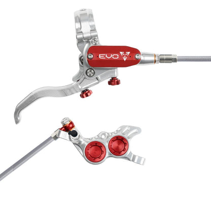 Hinterbremse HOPE TECH 4 EVO GR4 Aviation Silber/Rot