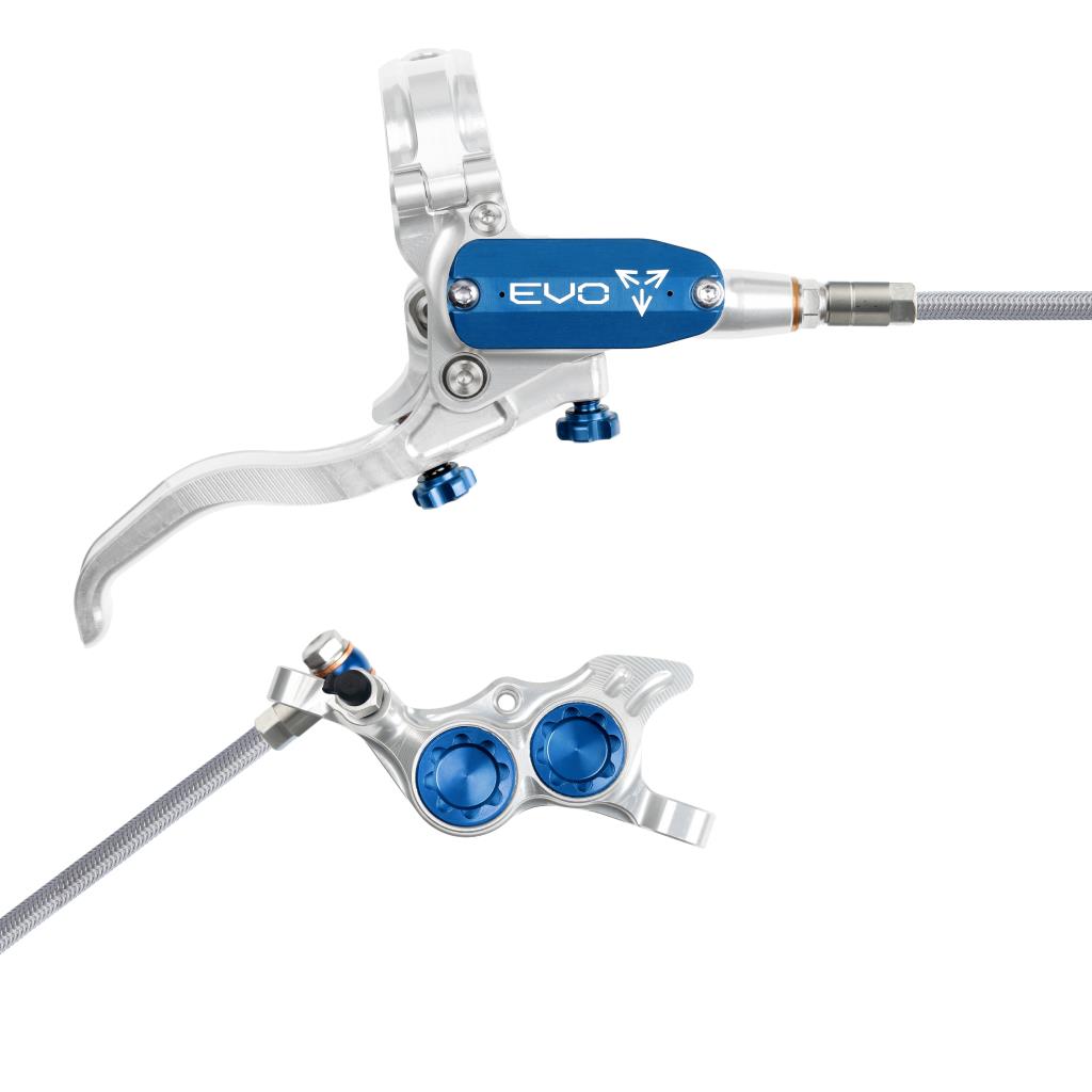 Bremse Hinten HOPE TECH 4 EVO TR4 Aviation Silber/Blau