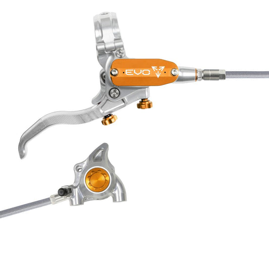 Bremse Hinten HOPE TECH 4 EVO X2 FM Aviation Silber/Orange