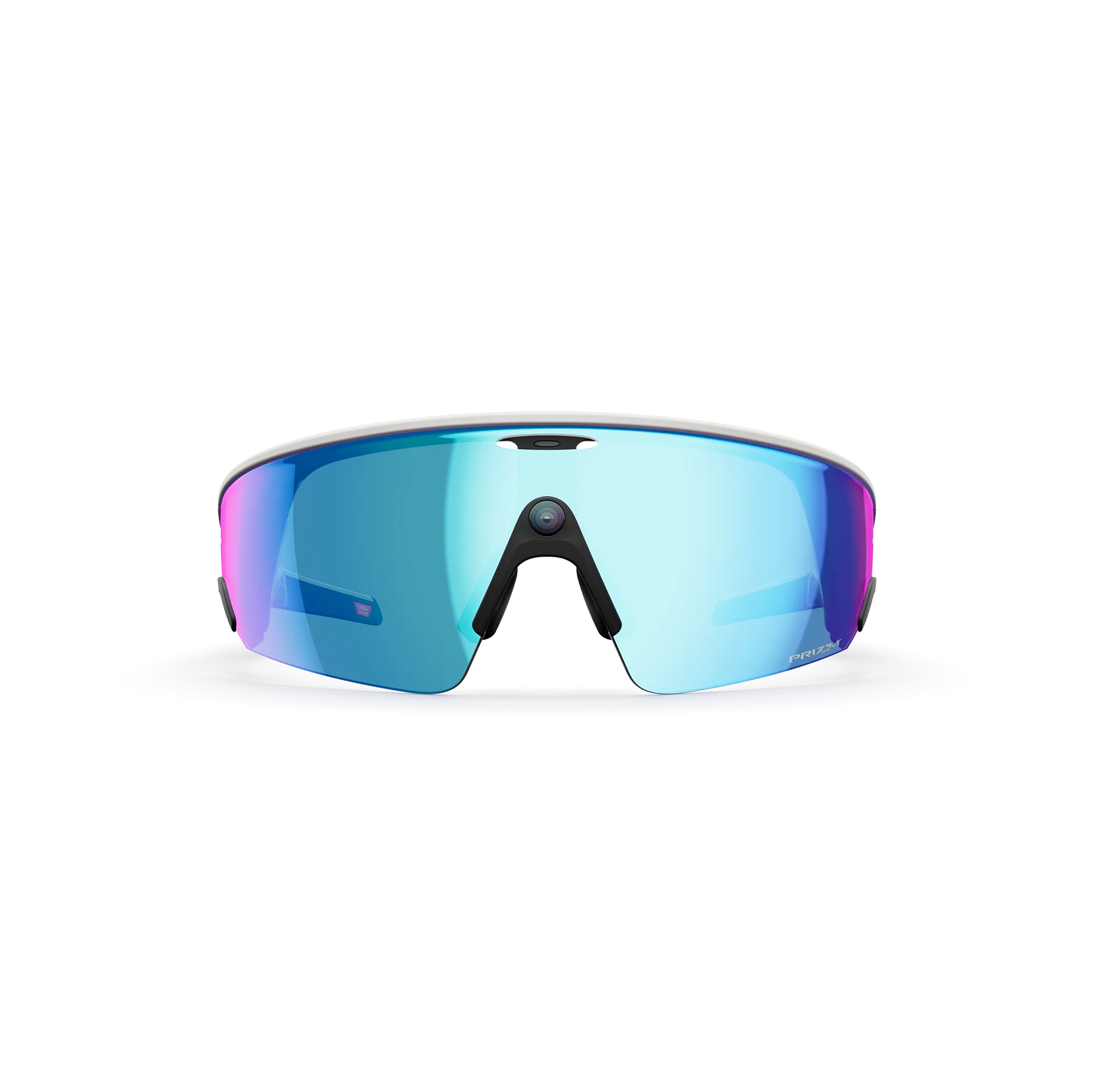 OAKLEY VANGUARD META Brille Schwarz/Weiß Prizm Sapphire Glas