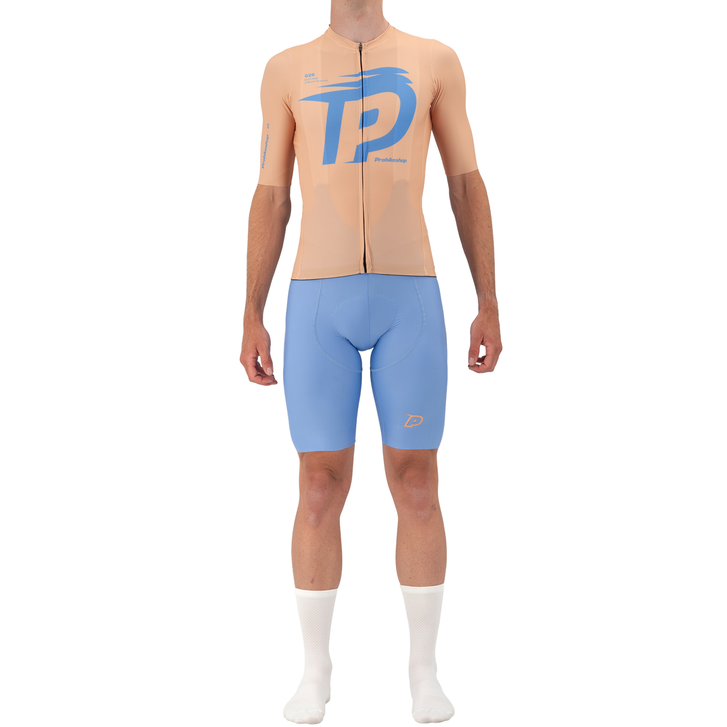 Maillot PROBIKESHOP Manches Courtes Beige