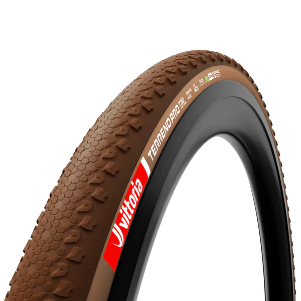 Reifen VITTORIA Terreno Pro T30 Fine Loose 700x45c Gravel Race Natural Tubeless Ready Weich Beige Q2 2025