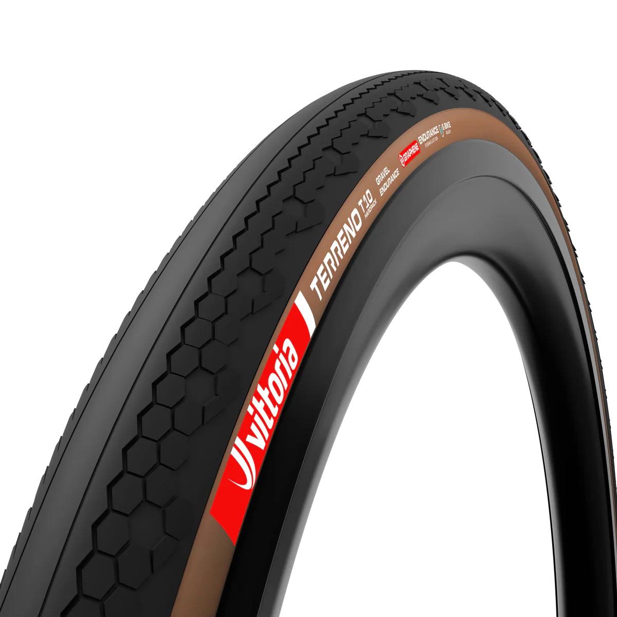 Pneu VITTORIA TERRENO T10 HARDPACK 700x40c Gravel Endurance Tubeless Ready Souple Marron