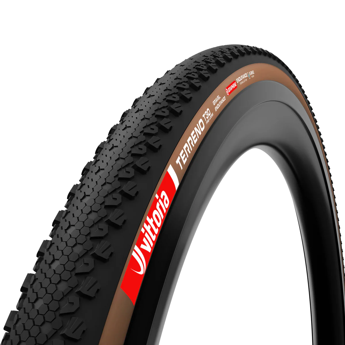Reifen VITTORIA TERRENO T30 FINE LOOSE 700x45c Gravel Endurance Tubeless Ready Weich Braun