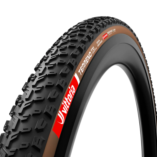 Pneu VITTORIA TERRENO T70 COARSE LOOSE 700x40c Gravel Endurance Tubeless Ready Souple Marron
