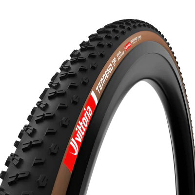 Pneu VITTORIA TERRENO T90 MUD 700x45c Gravel Endurance Tubeless Ready Souple Marron