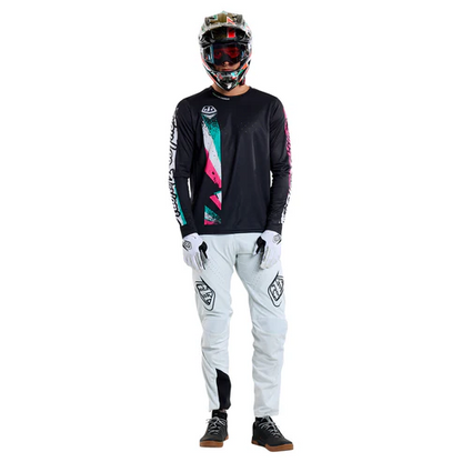 Trikot TROY LEE DESIGNS SPRINT FULL PULL Langarm Schwarz