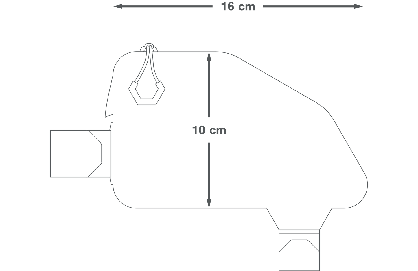 Sacoche de Cadre APIDURA EXPEDITION TOP TUBE PACK 0.5 L Noir