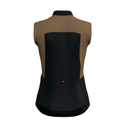 Ärmellose Jacke ASSOS UMA GTV SPRING FALL S11 Damen Terra Sand