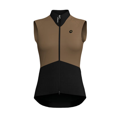 Ärmellose Jacke ASSOS UMA GTV SPRING FALL S11 Damen Terra Sand