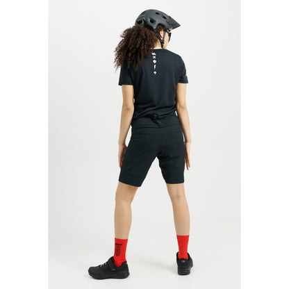Short USWE HYBRID MTB Damen Schwarz