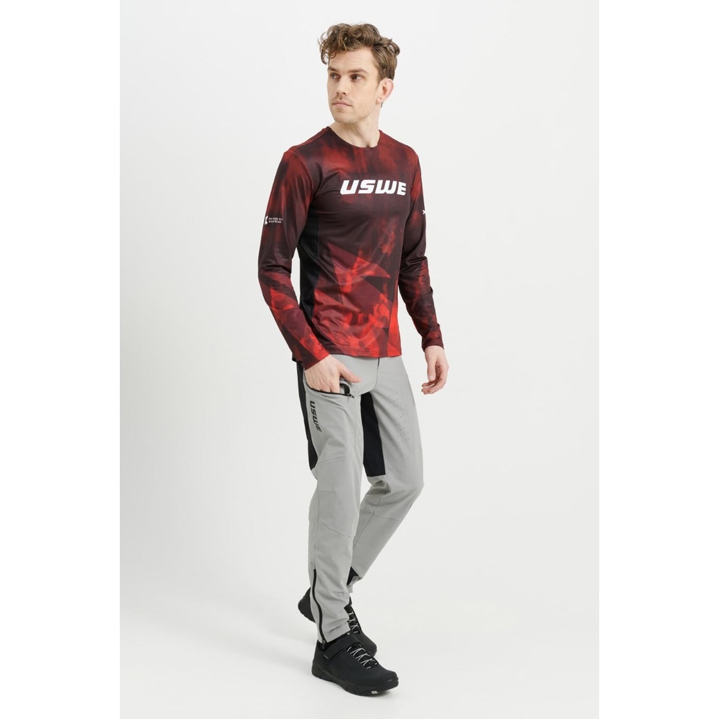 Maillot USWE LUFTIG MTB Manches Longues Rouge