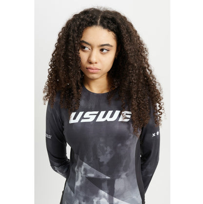 USWE LUFTIG MTB Langarmtrikot Damen Schwarz